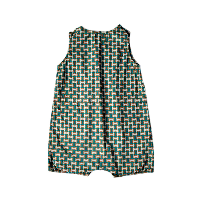 A Green Sleeveless Rompers from Caramel Baby & Child in size 2T for girl. (Back View)