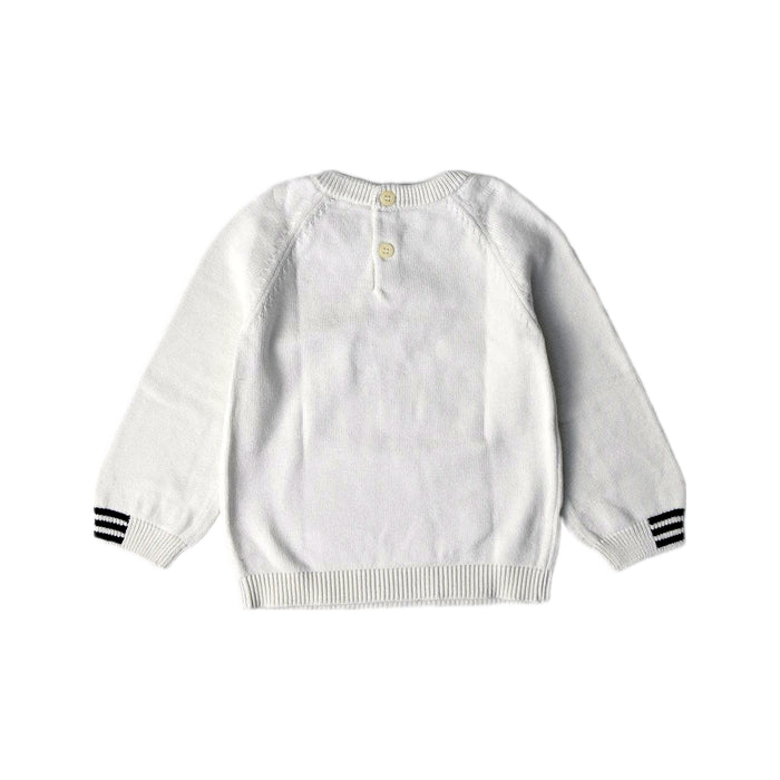 A White Crewneck Sweatshirts from Jacadi in size 2T for boy. (Back View)