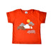 A Orange Short Sleeve T Shirts from Petit Bateau in size 2T for boy. (Front View)