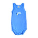A Blue Sleeveless Bodysuits from Petit Bateau in size 12-18M for boy. (Front View)
