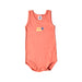 A Orange Sleeveless Bodysuits from Petit Bateau in size 12-18M for boy. (Front View)