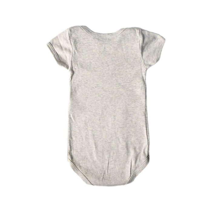 A Ivory Short Sleeve Bodysuits from Petit Bateau in size 6-12M for boy. (Back View)