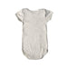 A Ivory Short Sleeve Bodysuits from Petit Bateau in size 6-12M for boy. (Back View)