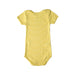 A Yellow Short Sleeve Bodysuits from Petit Bateau in size 12-18M for boy. (Back View)