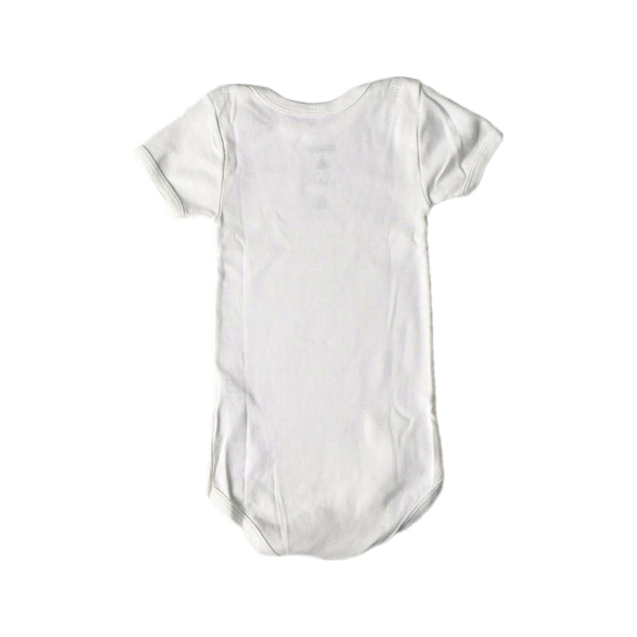 A White Short Sleeve Bodysuits from Petit Bateau in size 12-18M for boy. (Back View)
