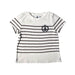 A White Short Sleeve Tops from Petit Bateau in size 2T for boy. (Front View)