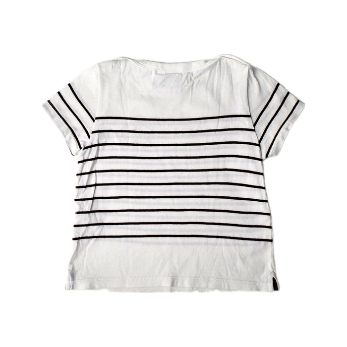 A White Short Sleeve Tops from Petit Bateau in size 2T for boy. (Back View)