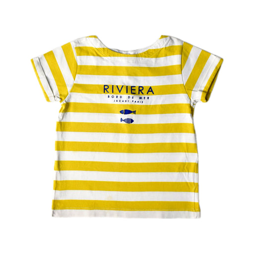 A Yellow Short Sleeve Tops from Jacadi in size 2T for boy. (Front View)