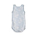 A Blue Sleeveless Bodysuits from Petit Bateau in size 2T for boy. (Back View)