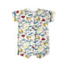 A Multicolour Short Sleeve Rompers from Petit Bateau in size 12-18M for boy. (Back View)