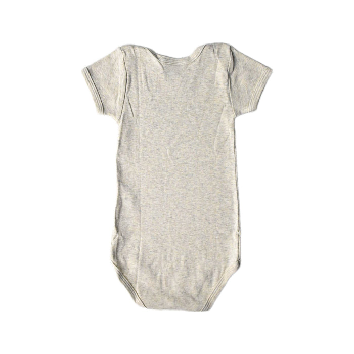 A Beige Short Sleeve Bodysuits from Petit Bateau in size 2T for boy. (Back View)