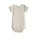 A Beige Short Sleeve Bodysuits from Petit Bateau in size 2T for boy. (Back View)