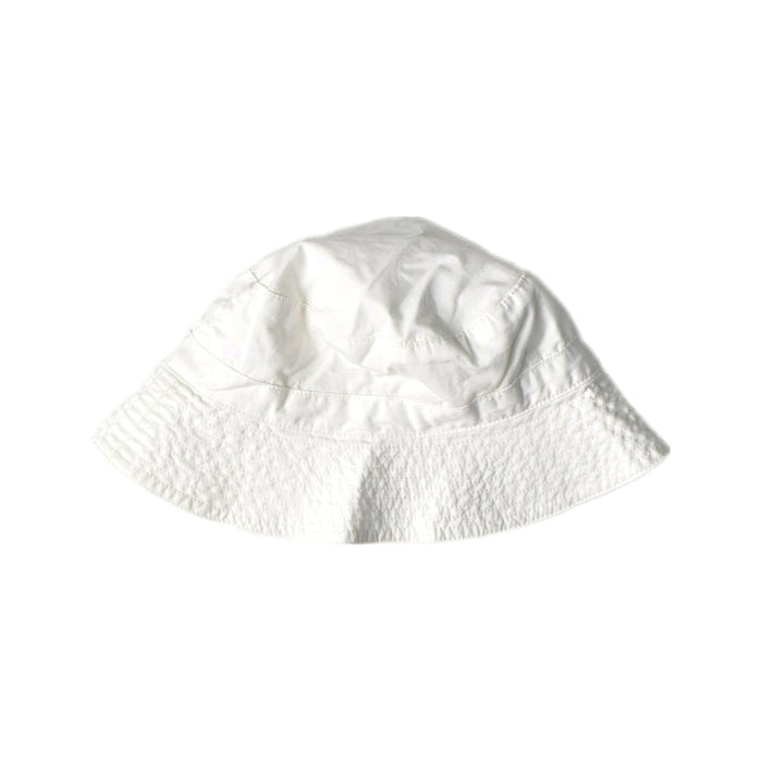 A White Sun Hats from Petit Bateau in size 12-18M for neutral. (Back View)