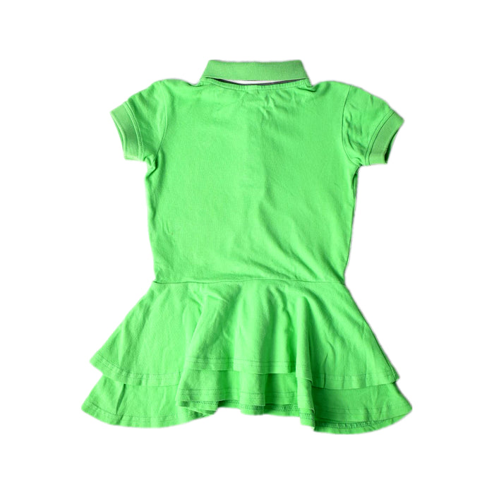 A Green Short Sleeve Dresses from Raph and Remy in size 2T for girl. (Back View)