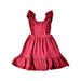 A Burgundy Sleeveless Dresses from Jamie Kay in size 5T for girl. (Front View)