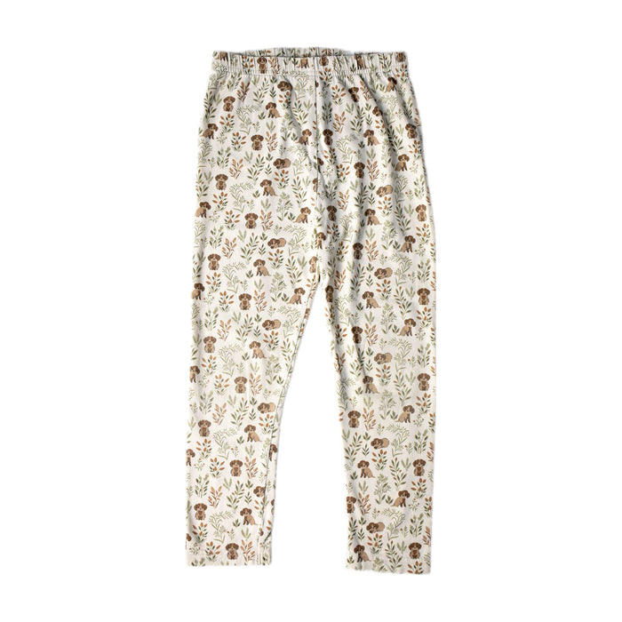 A Green Leggings from Jamie Kay in size 6T for girl. (Front View)