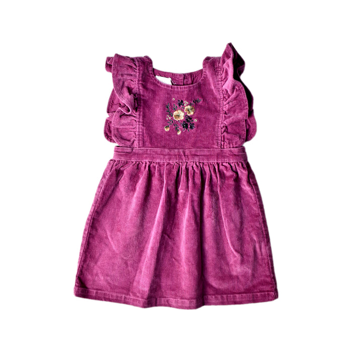A Pink Sleeveless Dresses from Jamie Kay in size 3T for girl. (Front View)