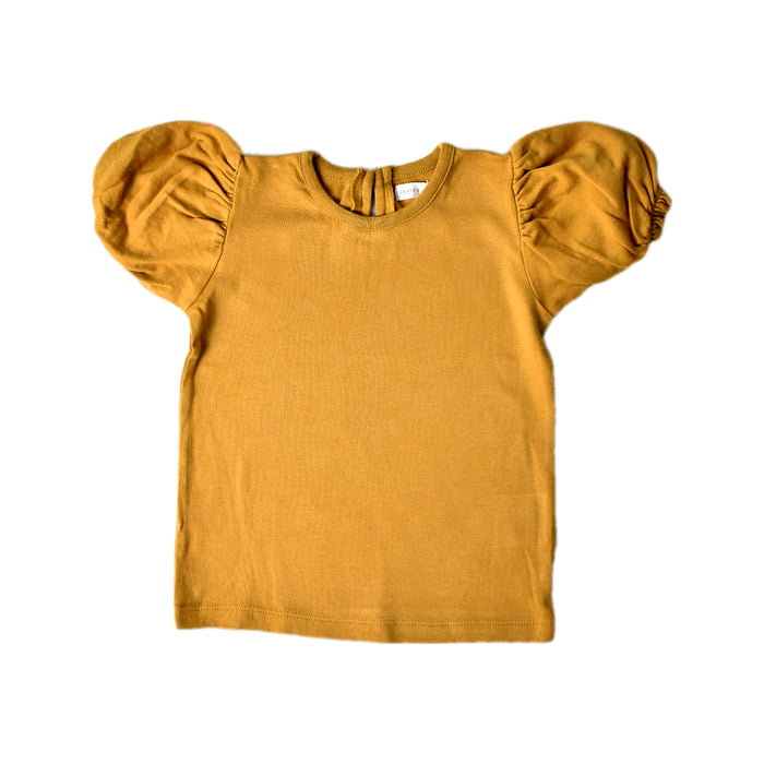 A Yellow Short Sleeve Tops from Jamie Kay in size 3T for girl. (Front View)