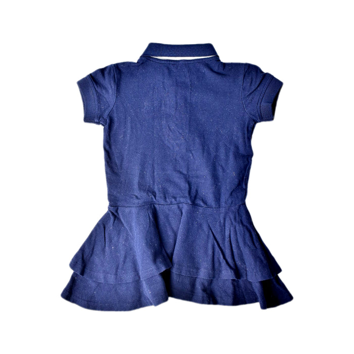 A Navy Short Sleeve Dresses from Raph and Remy in size 2T for girl. (Back View)
