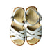 A Silver Sandals from Jamie Kay in size 4T for girl. (Back View)