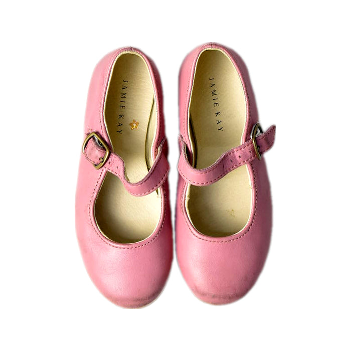 A Pink Flats from Jamie Kay in size 4T for girl. (Back View)