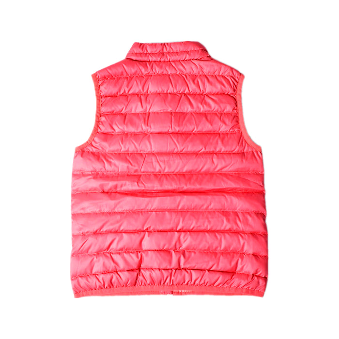 A Pink Outerwear Vests from Patagonia in size 3T for girl. (Back View)