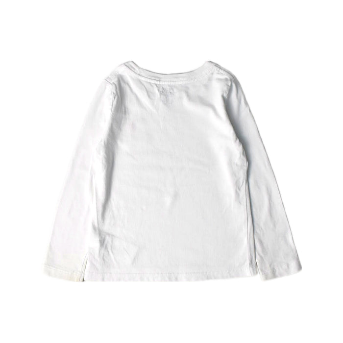 A White Long Sleeve T Shirts from Polo Ralph Lauren in size 3T for girl. (Back View)