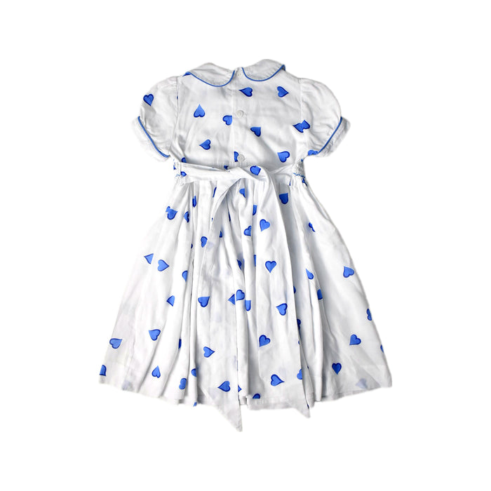 A Blue Short Sleeve Dresses from D. Porthault in size 3T for girl. (Back View)