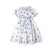 A Blue Short Sleeve Dresses from D. Porthault in size 3T for girl. (Back View)