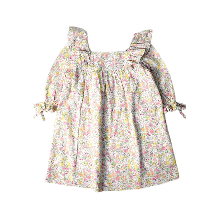 A Multicolour Long Sleeve Dresses from La Coqueta in size 4T for girl. (Front View)