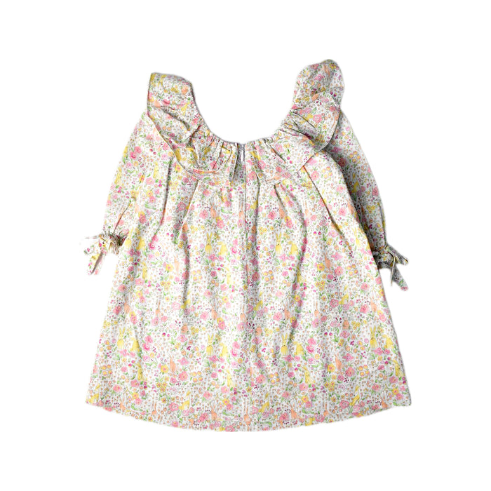 A Multicolour Long Sleeve Dresses from La Coqueta in size 4T for girl. (Back View)