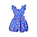 A Blue Sleeveless Rompers from Kidsagogo in size 3T for girl. (Back View)