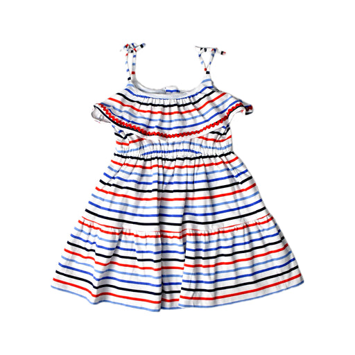 A Multicolour Sleeveless Dresses from Janie & Jack in size 4T for girl. (Front View)