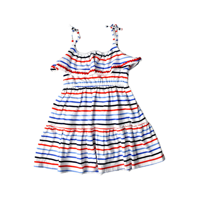 A Multicolour Sleeveless Dresses from Janie & Jack in size 4T for girl. (Back View)