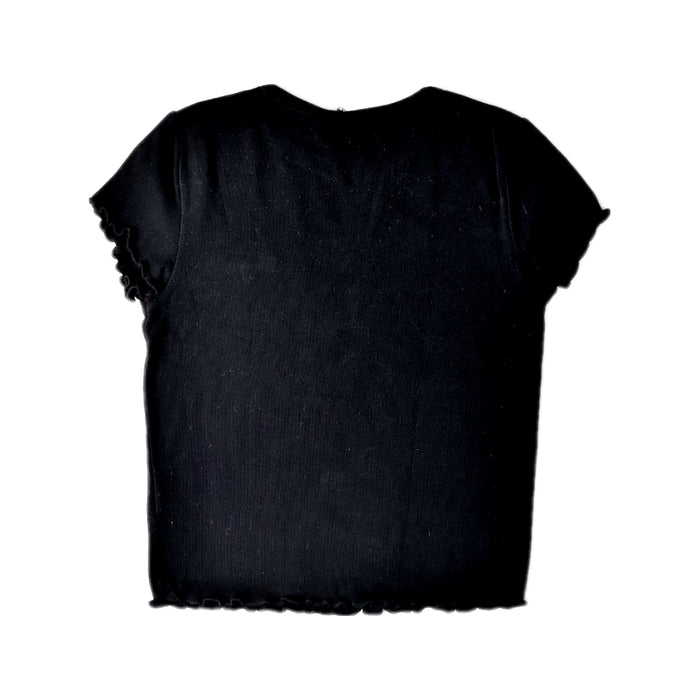 A Black Short Sleeve T Shirts from Seed in size 10Y for girl. (Back View)