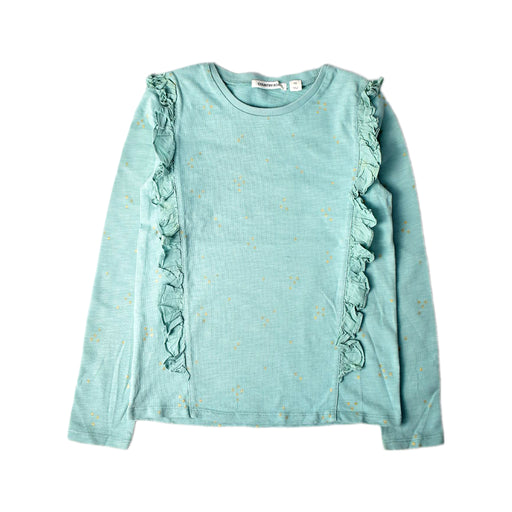 A Teal Long Sleeve Tops from Country Road in size 10Y for girl. (Front View)