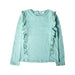 A Teal Long Sleeve Tops from Country Road in size 10Y for girl. (Front View)