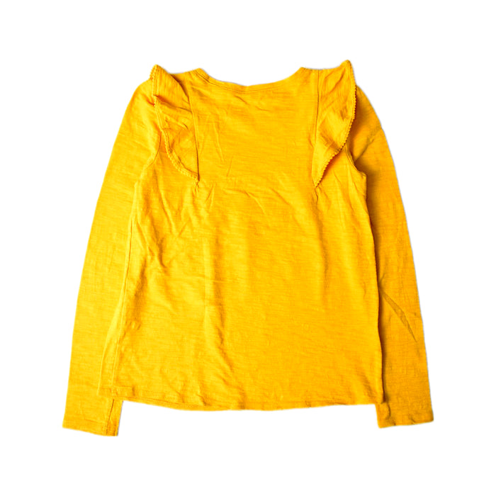 A Yellow Long Sleeve Tops from Country Road in size 10Y for girl. (Back View)