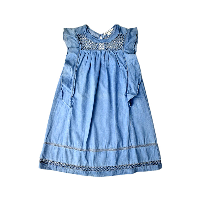 A Blue Sleeveless Dresses from Country Road in size 10Y for girl. (Front View)