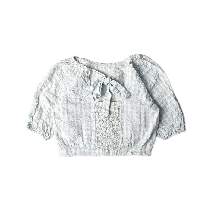 A Blue Short Sleeve Tops from Pavement in size 12Y for girl. (Back View)