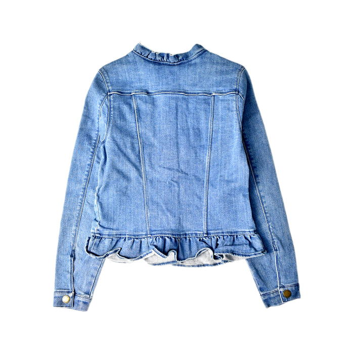 A Blue Lightweight Jackets from Country Road in size 10Y for girl. (Back View)