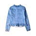 A Blue Lightweight Jackets from Country Road in size 10Y for girl. (Back View)