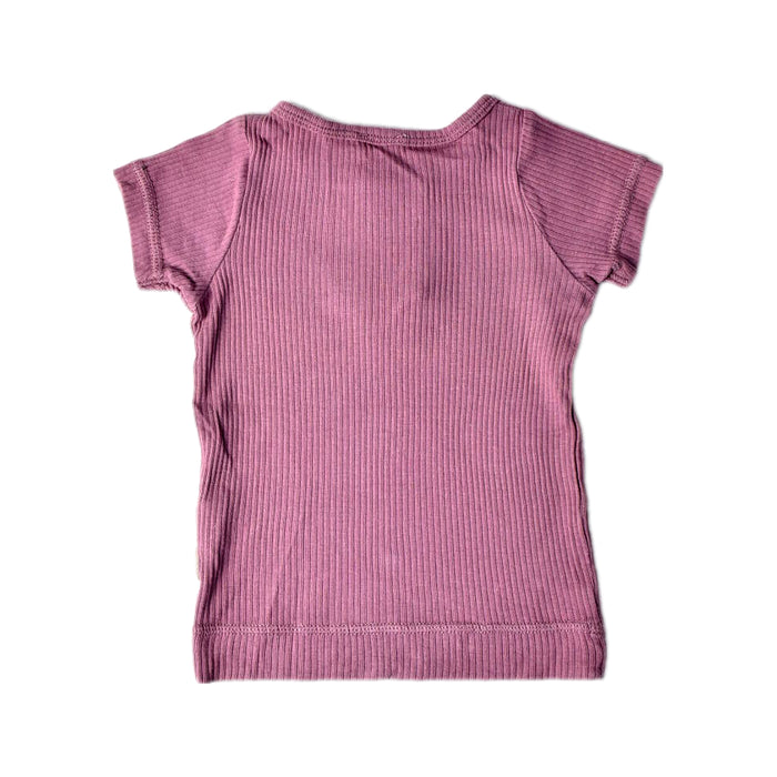 A Purple Short Sleeve Tops from Jamie Kay in size 6-12M for girl. (Back View)