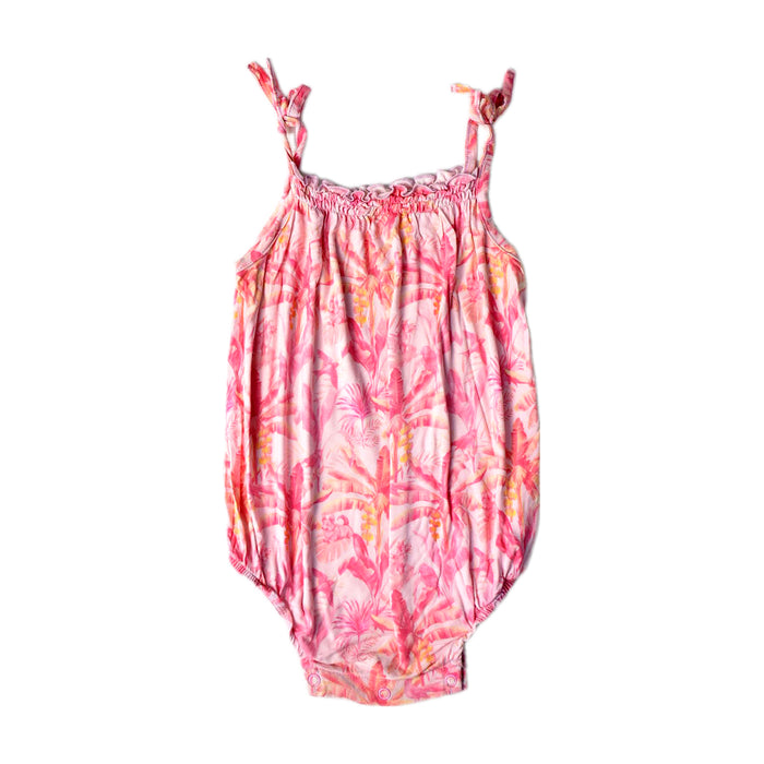 A Pink Sleeveless Bodysuits from House of Holly in size 12-18M for girl. (Front View)