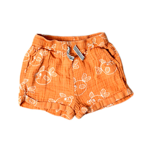 A Orange Shorts from Seed in size 3-6M for boy. (Front View)