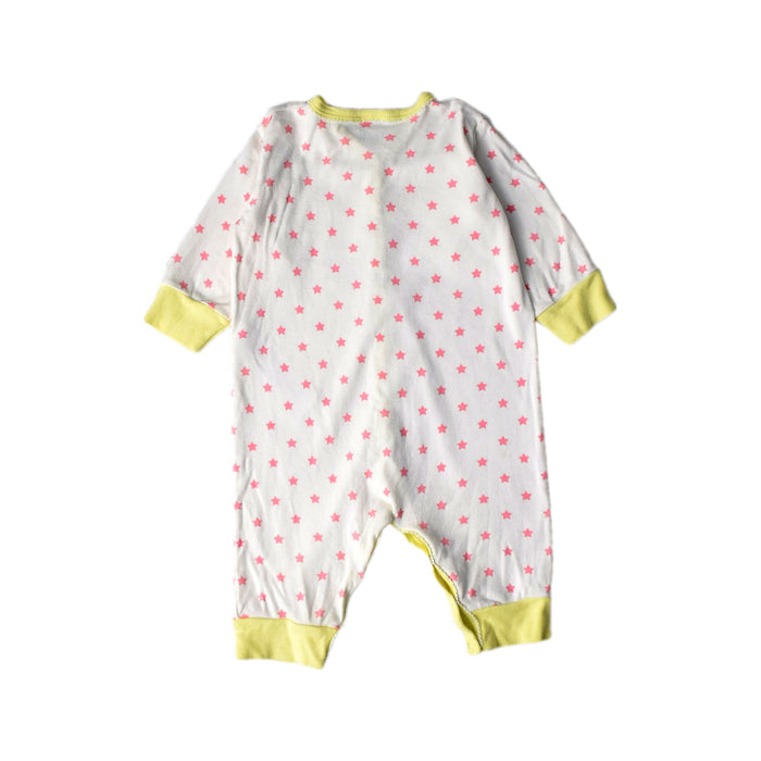 A Pink Long Sleeve Jumpsuits from Petit Bateau in size 6-12M for boy. (Back View)