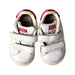 A White Sneakers from Adidas in size 12-18M for girl. (Back View)