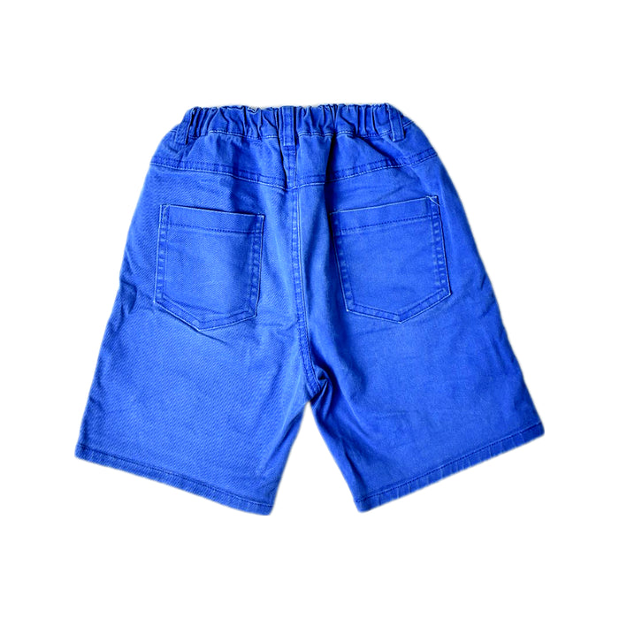 A Blue Shorts from Le Petit Society in size 6T for boy. (Back View)