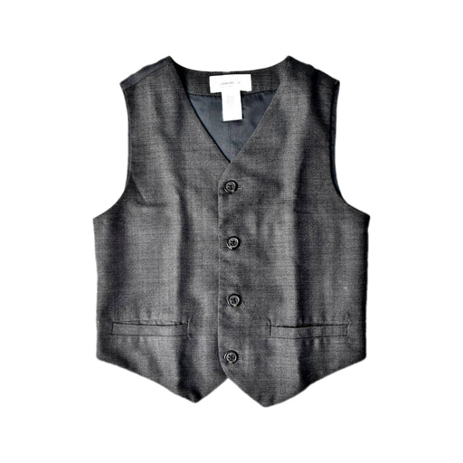 A Grey Suit Vests from Janie & Jack in size 6T for boy. (Front View)