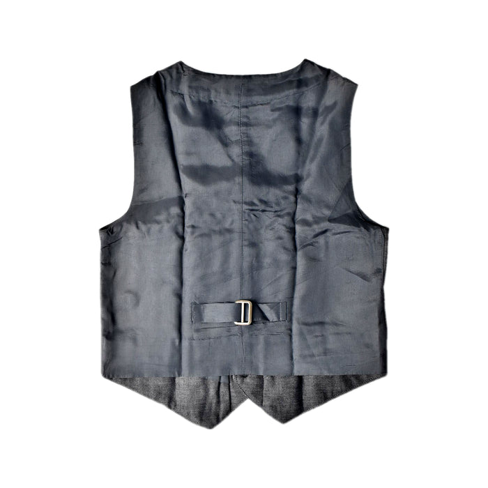 A Grey Suit Vests from Janie & Jack in size 6T for boy. (Back View)
